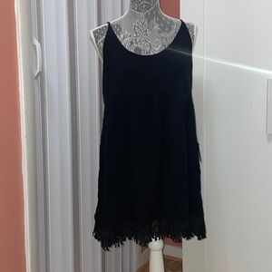 ☀️Black lulus dress lace bottom